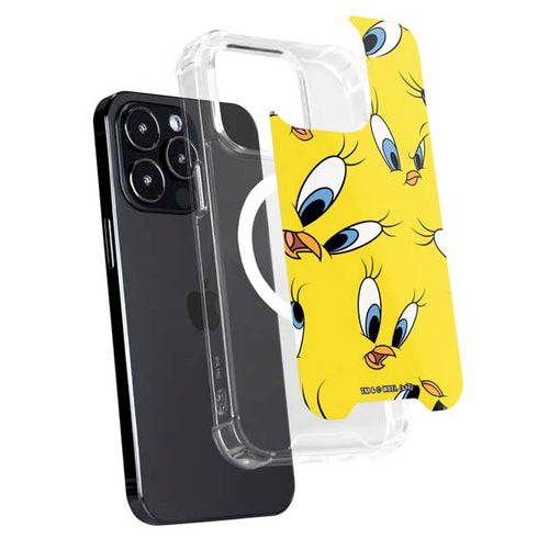 Looney Tunes Tweety Bird Super Sized Pattern iPhone 16 Pro MagSafe Case